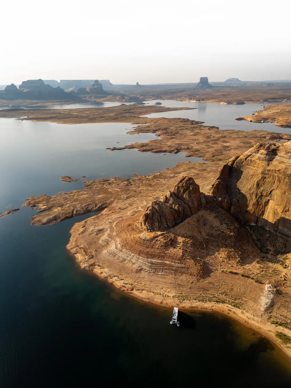 Tim Rees — aerial lake shore